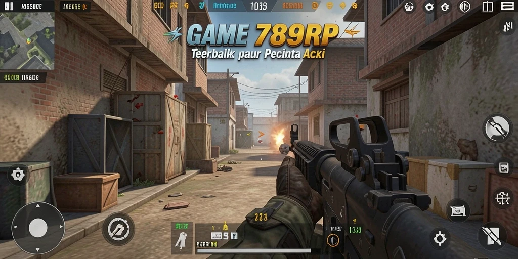 Gameplay seru 789RP dengan aksi tembak-menembak mendebarkan.
