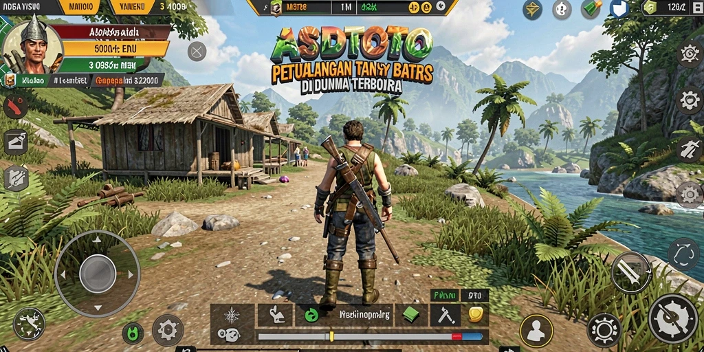 Screenshot ASDTOTO menampilkan pemain berpetualang di dunia terbuka yang mengagumkan.