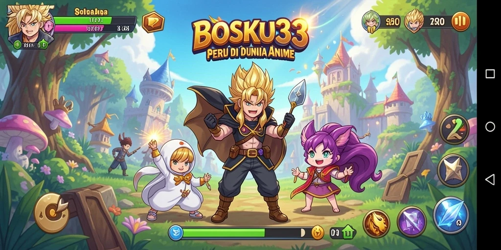 Tampilan gameplay BOSKU33 yang menakjubkan dan menarik di dunia Anime.