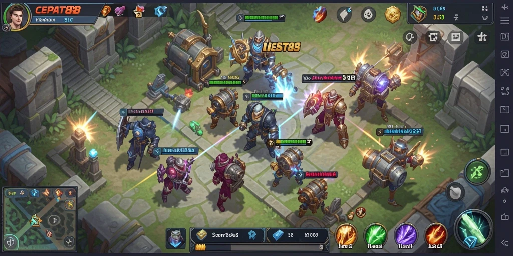 Tampilan gameplay seru dalam permainan strategi CEPAT88.