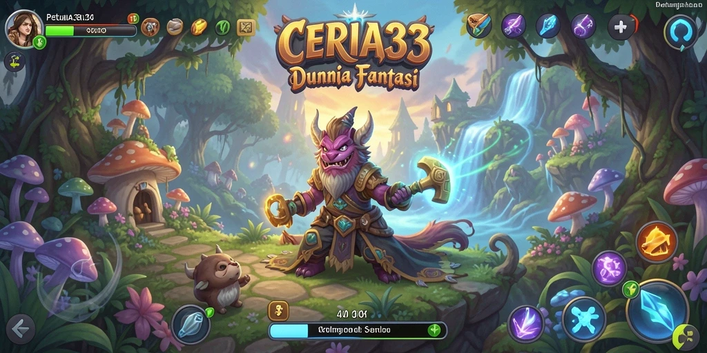Screenshot CERIA33 menunjukkan momen mendebarkan dalam gameplay petualangan.