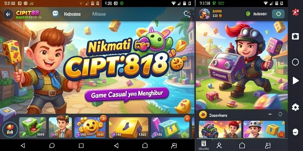 Tangkapan layar utama CIPIT88 menampilkan gameplay casual yang menyenangkan.