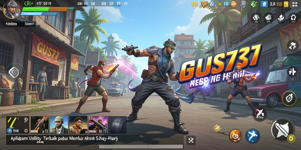 Tampilan antarmuka GUS77 yang sederhana dan fungsional.