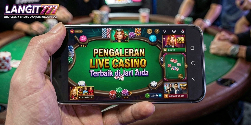 Tampilan gameplay LANGIT777 dengan dealer langsung yang memukau.