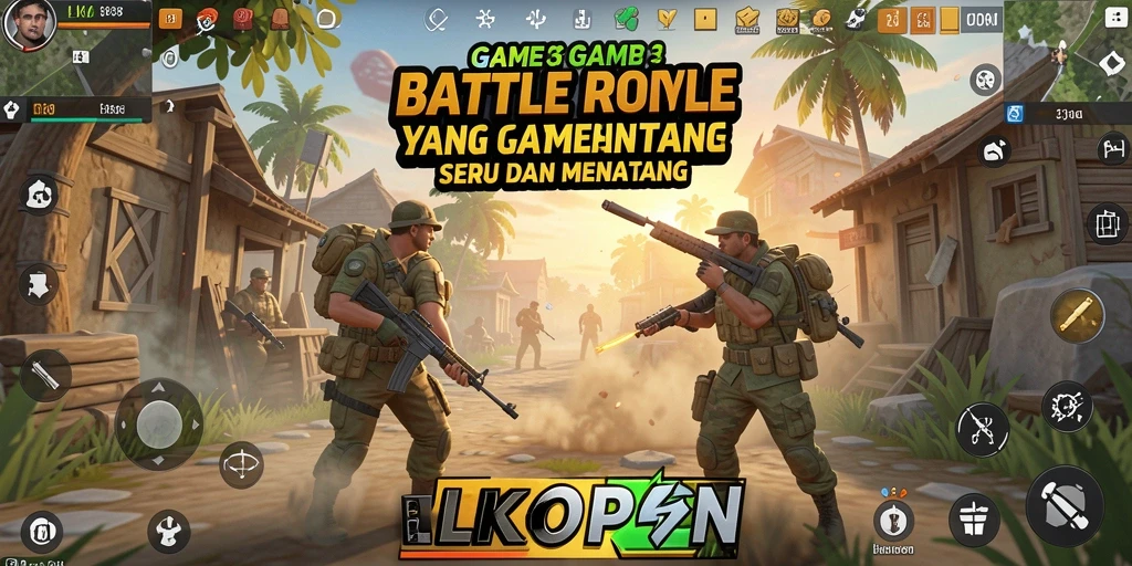 Tangkapan layar LKOPEN menampilkan aksi mendebarkan dari pertempuran Battle Royale.