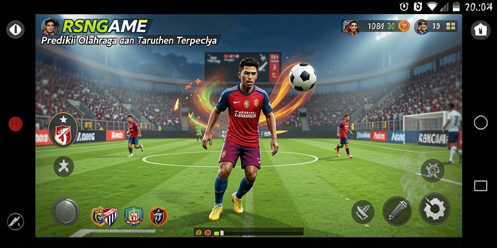 Screenshot utama RSNGAME menampilkan antarmuka taruhan olahraga yang menarik.