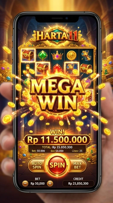 Screenshot tampilan antarmuka harta11 yang ramah pengguna.